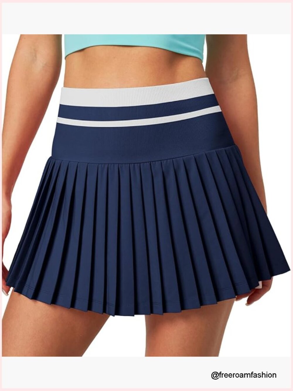 Pleated Tennis Skort With Pockets High Waisted Golf Skirt Athletic
